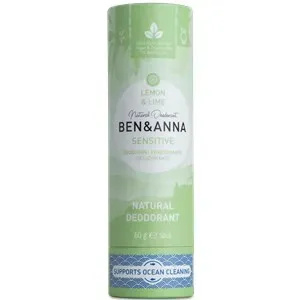 BEN&ANNA Cuidado Deodorant PaperStick Natural Deodorant Stick Sensitive Lemon & Lime 60 g