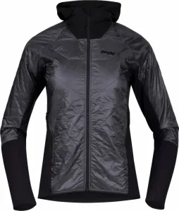 Bergans Cecilie Light Insulated Hybrid Jacket Women Solid Dark Grey/Black L Chaqueta para exteriores