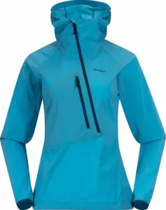 Bergans Cecilie Light Wind Anorak Women Clear Ice Blue S Chaqueta para exteriores