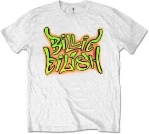 Billie Eilish Camiseta de manga corta Graffiti Unisex Blanco XL