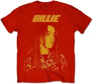 Billie Eilish Camiseta de manga corta Racer Logo Jumbo Rojo S