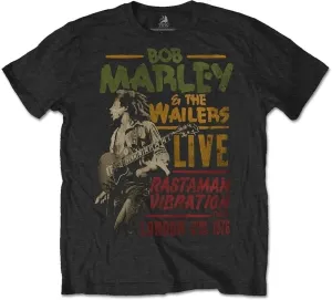 Bob Marley Camiseta de manga corta Unisex Rastaman Vibration Tour 1976 Black L