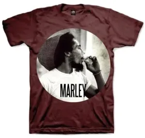 Bob Marley Camiseta de manga corta Unisex Smokin Circle Marrón L