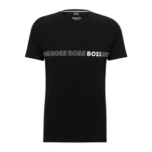 Hugo Boss Mens Slim Fit T-shirt With SPF 50+ Uv Protection Black X Large