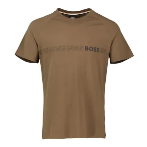 Hugo Boss Mens Slim Fit T-shirt With SPF 50+ Uv Protection Green Large