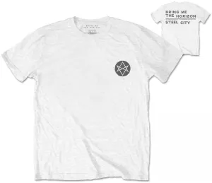 Bring Me The Horizon Camiseta de manga corta Distorted Blanco 2XL