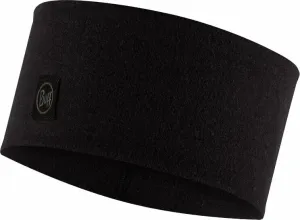 Buff Merino Wide Headband Solid Black UNI Cinta / Diadema para correr
