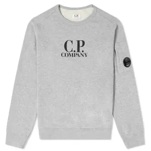 C.P Company Kids Goggle-lens Sweater Grey 12Y