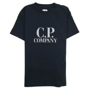 C.p Company Boys Logo Tshirt Navy 10Y