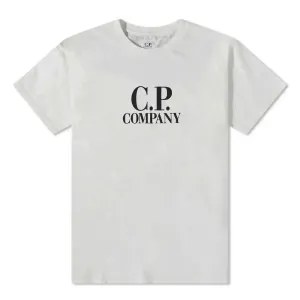 C.P Company Kids Logo Print T-shirt White 4Y