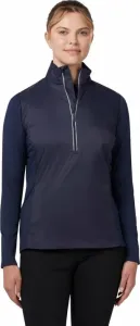 Callaway Womens Mixed Media 1/4 Zip Water Resistant Jacket Peacoat S