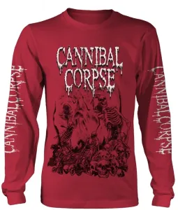 Cannibal Corpse Camiseta de manga corta Pile Of Skulls 2018 Rojo M