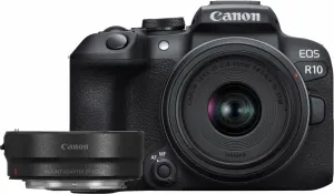 Canon EOS R10 Body + EF-EOS R + RF-S 18-45mm IS STM Negro