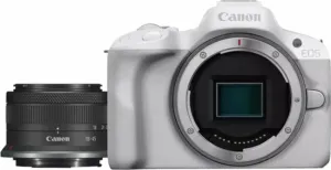 Canon EOS R50 + RF-S 18-45 IS STM Blanco