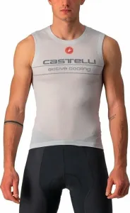 Castelli Active Cooling Sleeveless Silver Gray 2XL Maillot de ciclismo
