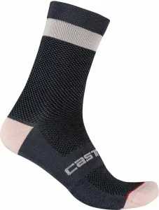 Castelli Alpha W 15 Socks Dark Steel Blue/Soft Pink S/M