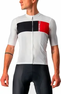 Castelli Prologo 7 Jersey Ivory/Light Black-Red M Maillot de ciclismo
