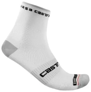 Castelli Rosso Corsa Pro 9 Sock Blanco L/XL Calcetines de ciclismo