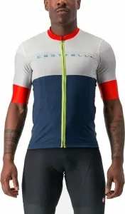 Castelli Sezione Jersey Belgian Blue/Ivory-Mastice-Fiery Red M Maillot de ciclismo
