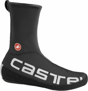 Castelli Diluvio UL Shoecover Black/Silver Reflex S/M Cubrezapatillas de ciclismo