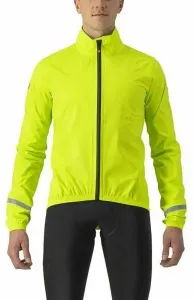 Castelli Emergency 2 Rain Jacket Electric Lime M Chaqueta Chaqueta de ciclismo, chaleco