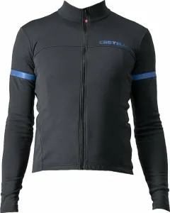 Castelli Fondo 2 Jersey Full Zip Light Black/Blue Reflex L Maillot de ciclismo