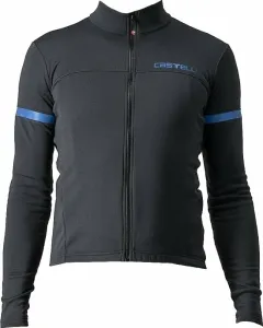 Castelli Fondo 2 Jersey Full Zip Light Black/Blue Reflex S Maillot de ciclismo