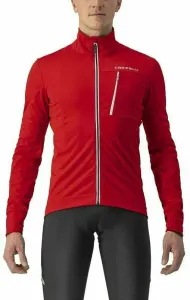Castelli Go Jacket Red/Silver Gray XL Chaqueta Chaqueta de ciclismo, chaleco
