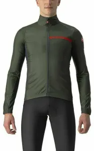 Castelli Squadra Stretch Jacket Military Green/Dark Gray M Chaqueta Chaqueta de ciclismo, chaleco