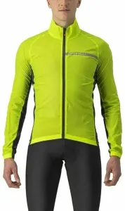 Castelli Squadra Stretch Jacket Electric Lime/Dark Gray S Chaqueta Chaqueta de ciclismo, chaleco