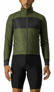 Castelli Unlimited Puffy Jacket Light Military Green/Dark Gray S Chaqueta