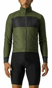 Castelli Unlimited Puffy Jacket Light Military Green/Dark Gray M Chaqueta Chaqueta de ciclismo, chaleco
