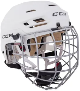 CCM Casco de hockey Tacks 110 Combo JR Blanco XS