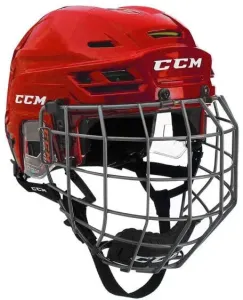 CCM Casco de hockey Tacks 310 Combo SR Rojo S