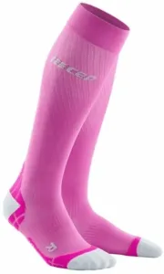 CEP WP207Y Compression Tall Socks Ultralight Pink/Light Grey II Calcetines para correr