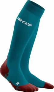 CEP WP209Y Compression Tall Socks Ultralight Petrol/Dark Red II Calcetines para correr