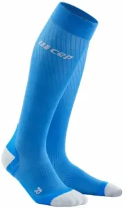 CEP WP20KY Compression Tall Socks Ultralight Electric Blue/Light Grey II Calcetines para correr