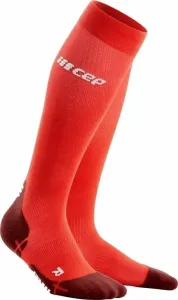 CEP WP30PY Compression Tall Socks Ultralight Lava/Dark Red V Calcetines para correr