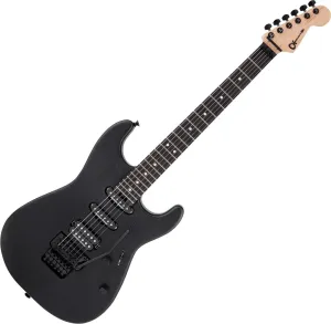 Charvel Pro-Mod San Dimas Style 1 HSS FR Sassafras EB Satin Black Guitarra eléctrica
