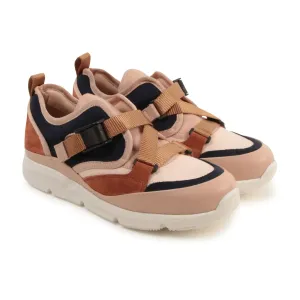 Chloe Girls Leather Trainers Pink Eu30 Multi-colour