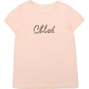 Chloe Girls Cotton T-shirt Pink 6Y #705582
