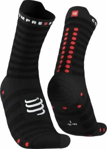 Compressport Pro Racing Socks v4.0 Ultralight Run High Black/Red T4 Calcetines para correr