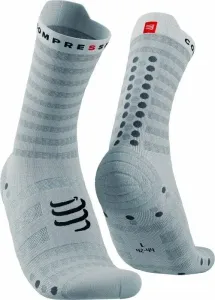 Compressport Pro Racing Socks v4.0 Ultralight Run High White/Alloy T2 Calcetines para correr