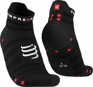 Compressport Pro Racing Socks v4.0 Ultralight Run Low Black/Red T2 Calcetines para correr