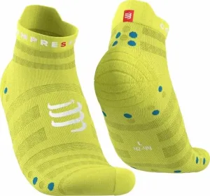 Compressport Pro Racing Socks v4.0 Ultralight Run Low Primerose/Fjord Blue T3 Calcetines para correr