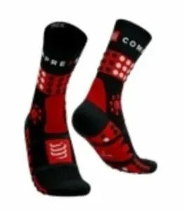 Compressport Trekking Socks Black/Red/White T2