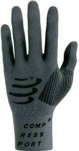 Compressport 3D Thermo Gloves Asphalte/Black L/XL Guantes para correr