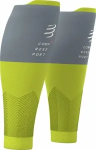 Compressport R2V2 Calf Sleeves Lime/Grey T1 Cubre-pantorrillas para corredores