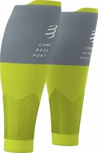 Compressport R2V2 Calf Sleeves Lime/Grey T2 Cubre-pantorrillas para corredores