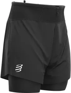 Compressport Trail 2-in-1 Short Black L Pantalones cortos para correr
